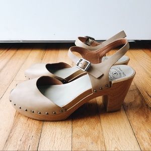 Lucky Brand High Heel Peep Toe Clog